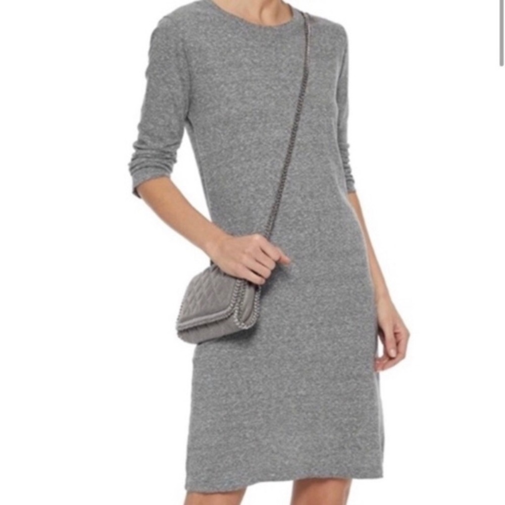 Current/Elliot 3/4 Sleeve Tee Shirt Dress in Heather Gray Sz 3 L